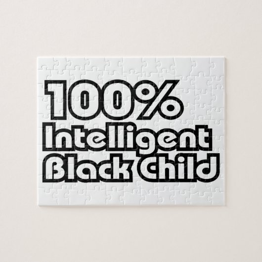 Puzzle 100% Enfant noir intelligent (Horizontal)