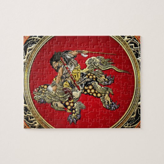 Puzzle [100] Hokusai - Shoki montant le lion de Shishi (Horizontal)