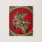 Puzzle [100] Hokusai - Shoki montant le lion de Shishi (Vertical)