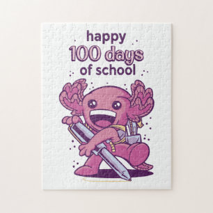 Puzzle 100 jours d'invitation scolaire