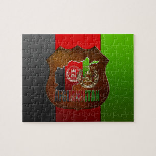 Puzzle [100] L'Afghanistan : COA, drapeau et carte