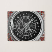 Puzzle [100] Vegvisir - Viking Silver Magic Runic Compass (Horizontal)