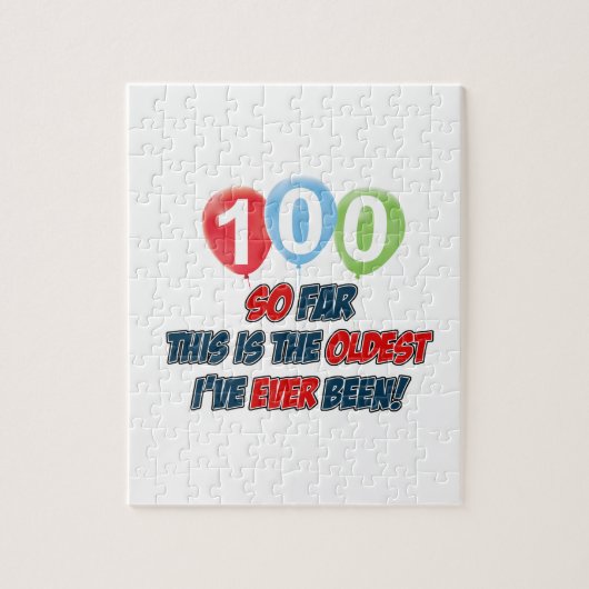 Puzzle 100th conception an d'anniversaire (Vertical)