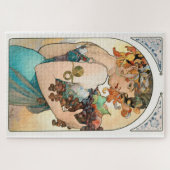 Puzzle 1014 - Dame aux raisins Mucha (Horizontal)