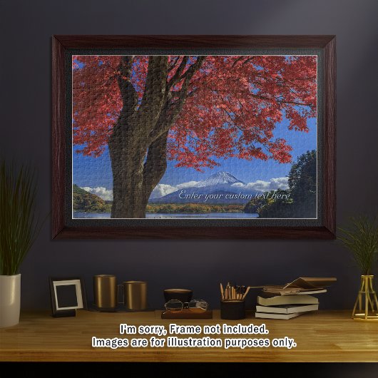 Puzzle [1014] Mt.Fuji – Crimson Leaves and a Snowy Crown