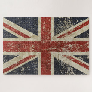 Puzzle 1014 pièces - Drapeau du Royaume-Uni délavé