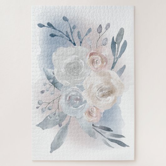 Puzzle 1014 pièces| fleurs d'aquarelle (Vertical)