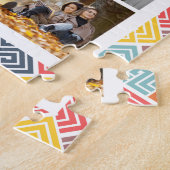 Puzzle 10 Photo Modern Colorful Abstract Geometric Name (Côté)