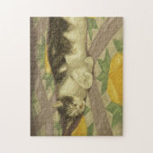 Puzzle 1149 Chat sur surface composée (Vertical)