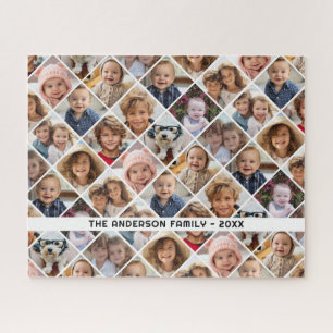 Puzzle 12 Collage de photos Disposition diamant moderne N