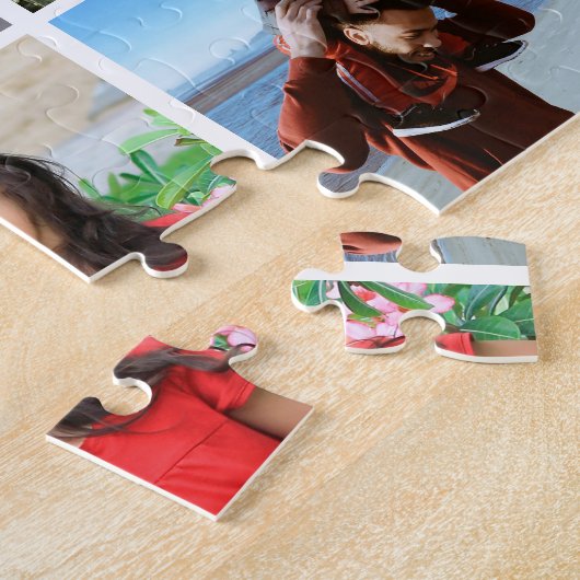 Puzzle 12 photo-collage LOVE for BEST MOM red script (Côté)