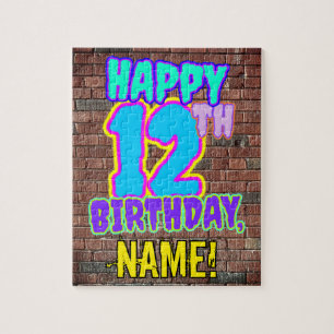 Puzzle 12e anniversaire ~ Amusant, Graffiti urbain inspir