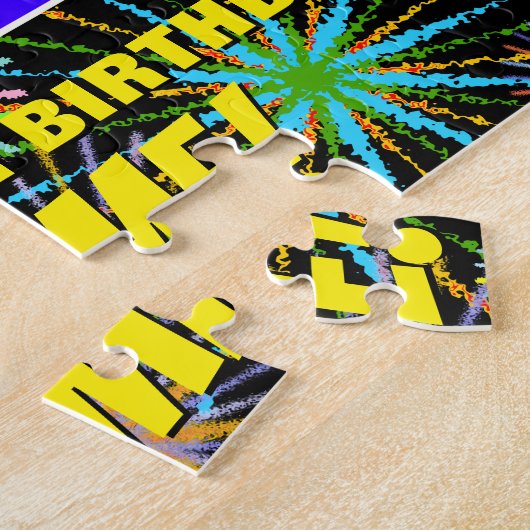 Puzzle 12e anniversaire : Feu d'artifice festif amusant e (Côté)