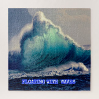 Puzzle 14.Bleu des vagues océaniques, les amoureux de l'o