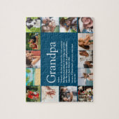 Puzzle 14 Photo Best Grandpa, Papa, Grandad Definition (Vertical)