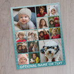 Puzzle 14 Photo Instagram Collage avec Arrière - plan à l<br><div class="desc">Ajoutez vos photos préférées à ce modèle amusant. Vous pouvez utiliser des photos Instagram ou n'importe quelle photo pour cette grille.</div>
