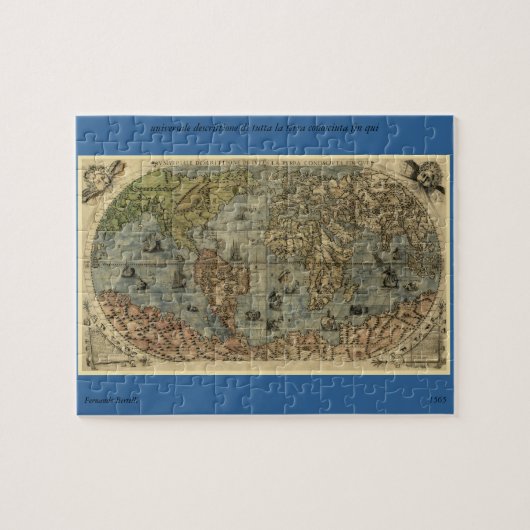 Puzzle 1565 Ferando Berteli (Fernando Bertelli) Carte du  (Horizontal)