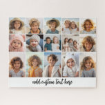 Puzzle 15 Grille de collage photo - Texte de script - noi<br><div class="desc">Utilisez 15 photos pour créer un collage photo personnel mur art. Cette disposition moderne et propre comprend un bloc de texte script pour ajouter un nom de famille ou d'autres informations. La couleur et les polices arrière - plans peuvent être modifiées dans la zone personnaliser. ***Pour obtenir les meilleurs résultats...</div>