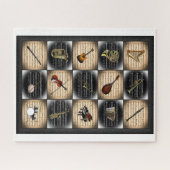 Puzzle 15 Instruments de musique ~ Partition Arrière - pl (Horizontal)