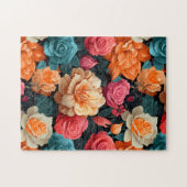 Puzzle #16 Modèle floral (Horizontal)