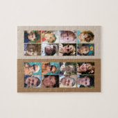 Puzzle 16 photo collage clair et brun foncé (Horizontal)