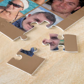 Puzzle 16 photo collage clair et brun foncé (Côté)