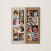 Puzzle 16 photo collage clair et brun foncé (Vertical)