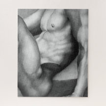 Puzzle 16 x 20 Main Drawn Art Dessin masculin