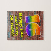 Puzzle 16e anniversaire : Arc en ciel inspiré par les gra (Horizontal)