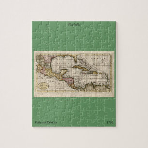 Puzzle 1790 Map of The West Indies by Dilly and Robinson