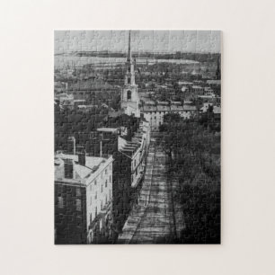 Puzzle 1859 : Une vue de Boston de la Chambre d'état