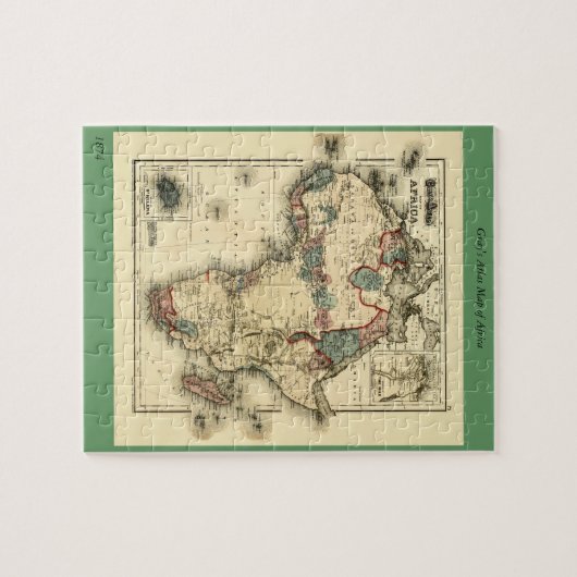 Puzzle 1874 Map of Africa Antique African Print (Horizontal)
