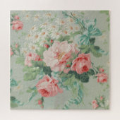 Puzzle 1890 British Vintage Fabric Roses & Daisies (Horizontal)
