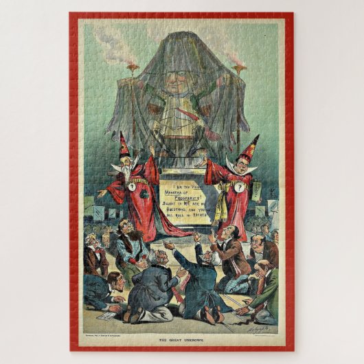 Puzzle 1896 Caricature de Punch "The Great Unknown" (Vertical)