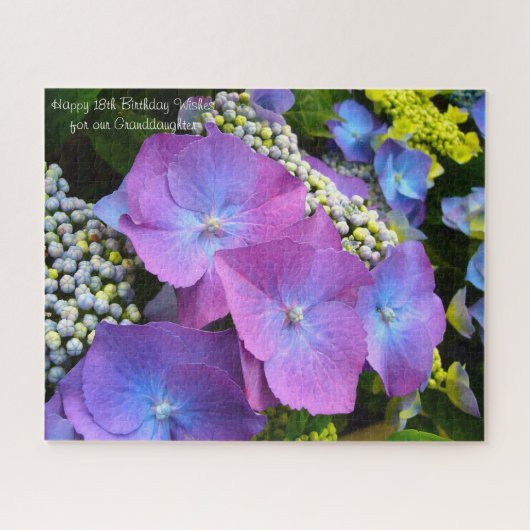 Puzzle 18e anniversaire petite-fille. (Horizontal)