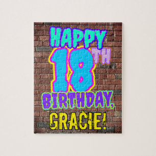 Puzzle 18th Birthday ~ Fun, Urban Graffiti Inspired Look