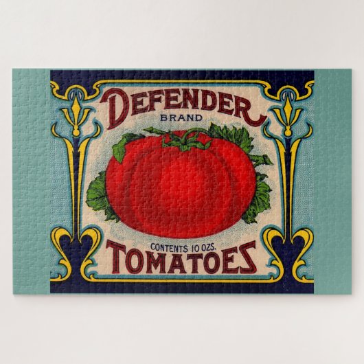 Puzzle 1910s Defender marque tomates étiquette (Horizontal)