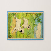 Puzzle 1914 deux chiens en course (Horizontal)