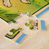 Puzzle 1914 deux chiens en course (Côté)