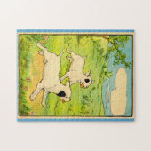 Puzzle 1914 deux chiens en course (Horizontal)