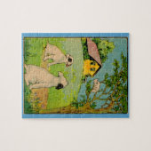 Puzzle 1914 deux chiens et un petit chat blanc (Horizontal)