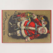 Puzzle 1915 Santa Claus with his sleigh and toys (Horizontal)