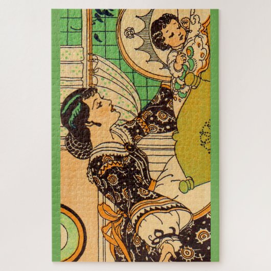 Puzzle 1920 belle mère et bébé (Vertical)