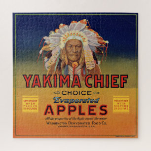 Puzzle 1920 Yakima Chef étiquette évaporé des pommes