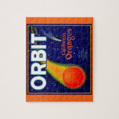 Puzzle 1920s Orbite Orange étiquette de caisse de fruits (Vertical)