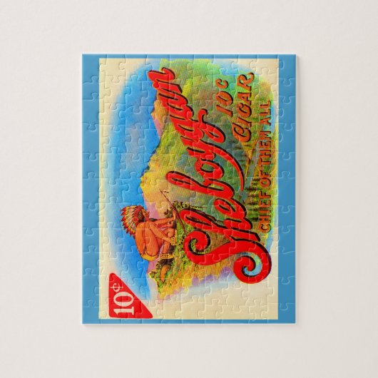 Puzzle 1920s Sheboygan cigar label (Vertical)