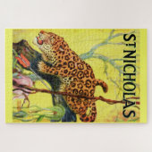 Puzzle 1929 Revue Saint-Nicolas couverture léopard (Horizontal)