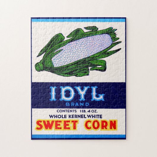 Puzzle 1930 Idyl Sweet Corn étiquette (Vertical)
