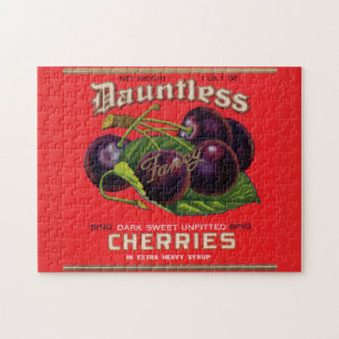 Puzzle 1930s Cerises innombrables dans le sirop lourd peu