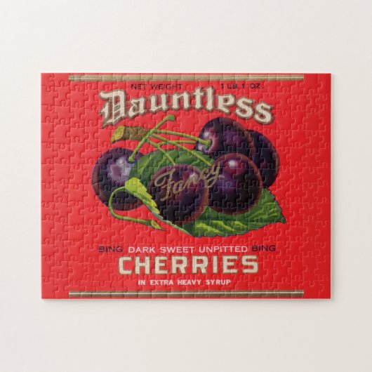 Puzzle 1930s Cerises innombrables dans le sirop lourd peu (Horizontal)